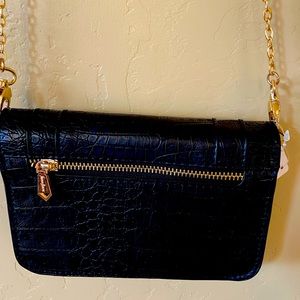 Neiman Marcus little  black evening shoulder purse .